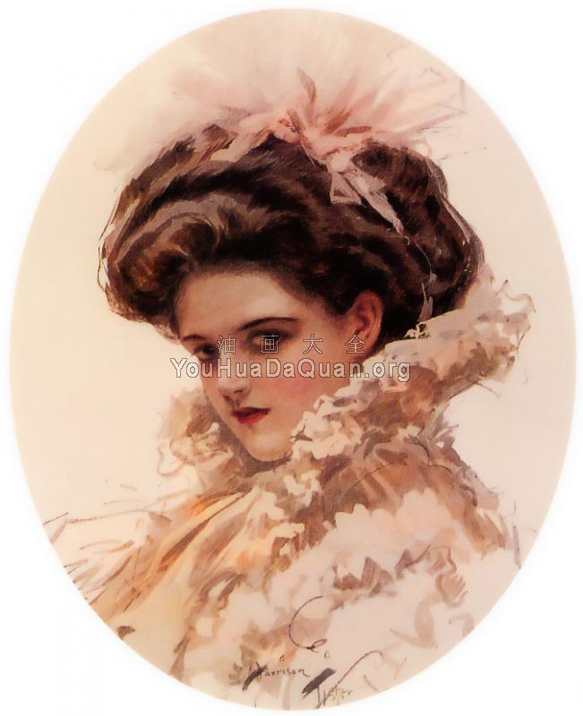 Girl with a Pink Bow - 哈里森·费歇尔